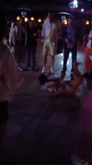 Outdoor DJ party with dancing captured in Turkey