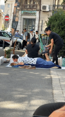 Thai cultural event with street massage demo in Bucharest