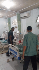 Patients receive overnight medical care at Lhokseumawe facility