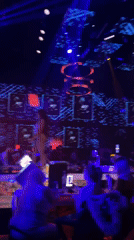 Nightclub scene captured in Plovdiv during late night hours