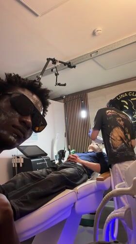 Aesthetic treatment underway at Sorellina Clinic in London