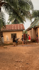 Morning community activities captured in Akwanga village yards
