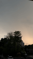 Tourist documents hotel stay in Varna, Bulgaria during evening