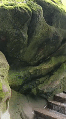 Tourists document waterfalls, chapel, forest scenes at Russian thermal resort
