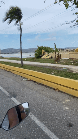 Motorcyclist records coastal road journey in Higuerote, Venezuela