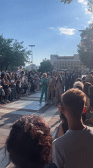 Graduation ceremony celebrates students in Blagoevgrad public square