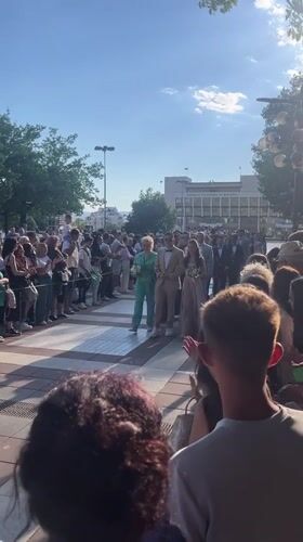 Graduation ceremony celebrates students in Blagoevgrad public square
