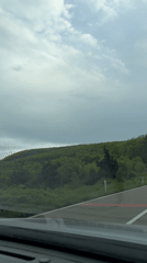 Couple travels scenic mountain roads in rural Georgia