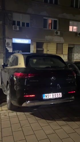 Luxury Mercedes-Maybach spotted parked on Novi Sad sidewalk