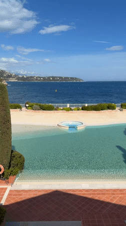 Luxury pool complex captured on video in Monaco