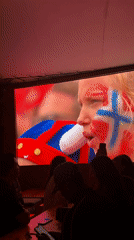 Dubai fan zone buzzes during a live sports watch party
