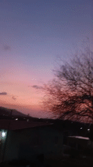 Colorful sunset observed over Juan Griego, Venezuela neighborhood