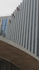Morning construction and maintenance work underway in Ramat HaSharon