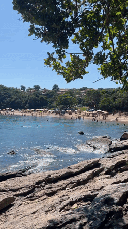Tourist captures scenic views of Armação dos Búzios beaches