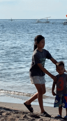 Morning beach scenes captured in Indonesia coastal waters