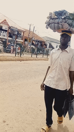 Daily street life and MTN promotion in Bukuru, Nigeria