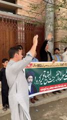 Banner demonstration held in Quetta, Pakistan