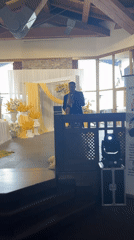 Saxophonist performs at wedding venue in Razlog, Bulgaria