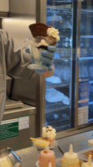 Ice cream service documented at Swensen's in Pattaya