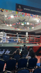 Muay Thai match with traditional ceremony at Samui Stadium
