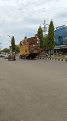 Morning street life documented across Lhokseumawe, Indonesia