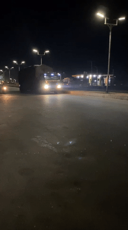 Nighttime truck traffic observed on Bukuru road
