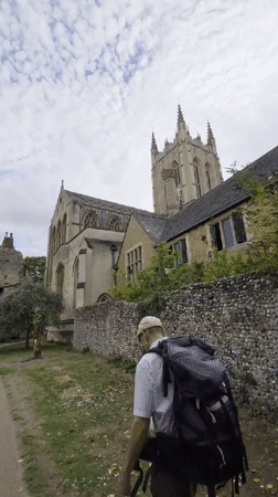Exploring Thurston's ruined church and its surrounding gardens