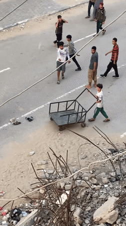 Khan Yunis shows destruction, refugee camps amid ongoing daily life