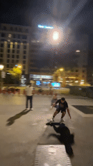 Late-night skating session through central Barcelona