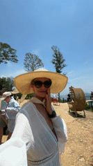 Early morning tourists visit scenic Thai bay overlooks