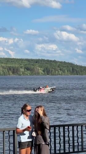 Lakeside open-air concert and park life in Chaikovsky
