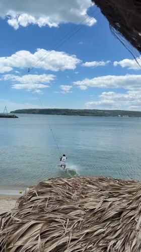 Cable wakeboarding and beach life on Varna's Black Sea coast