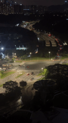 Routine nighttime traffic observed across Panyu District intersections