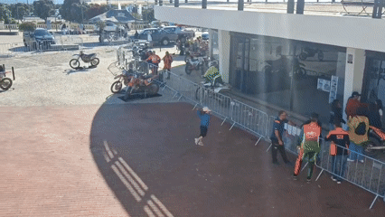 Dirt bike rally gathers in Figueira da Foz plaza