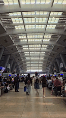 Inside Beijing Fengtai Station on a busy morning