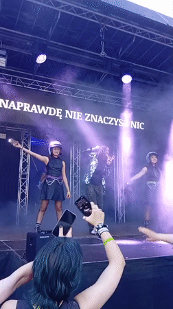 Live outdoor concert in Wrocław with full stage production