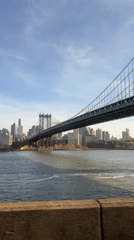 Evening bridge views captured across Manhattan's East River corridor