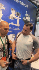 Trade show activity captured at Canton Fair Complex overnight