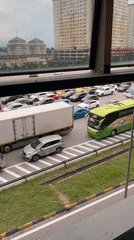 Morning commute and fast food scenes documented in Subang Jaya
