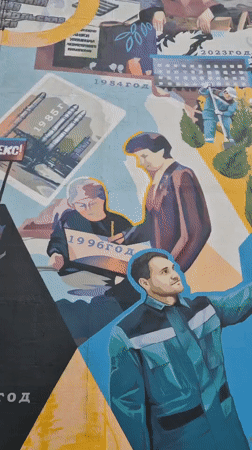 Victory Day preparations and historical murals observed in Tobolsk