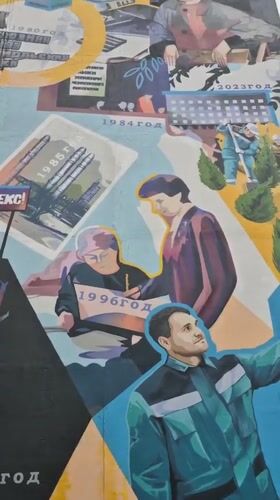 Victory Day preparations and historical murals observed in Tobolsk