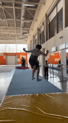Late-night gymnastics training session observed in Krasnoyarsk facility