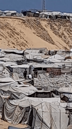 Daily life inside a sprawling Khan Yunis displacement camp