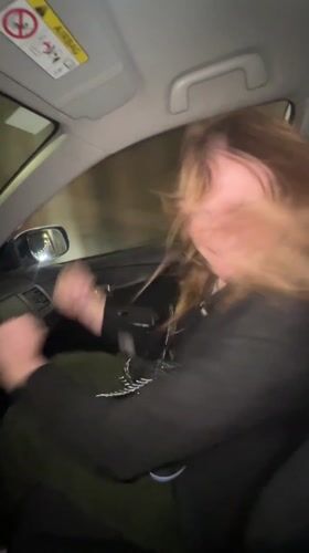 Woman observed in car on Montenegro highway at night