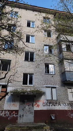 Abandoned Soviet-era buildings documented in Zelenograd, Russia