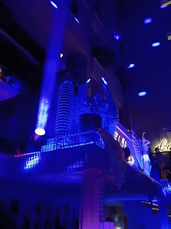 Delhi nightclub D'Dion bustling with patrons, dancing, dining activity