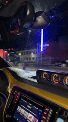 Night driving in rain captured on dashboard camera Bulgaria