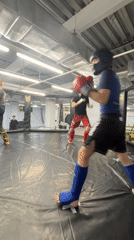 Martial arts training sessions documented at Perm gym facility