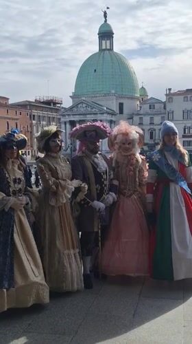 Carnival costumes spotted in Venice during traditional celebration