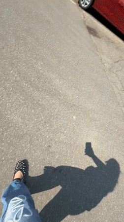 Milan resident drops phone on face during casual afternoon outing